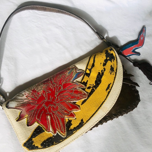 NEW Andy Warhol Appliquéd Banana Bag